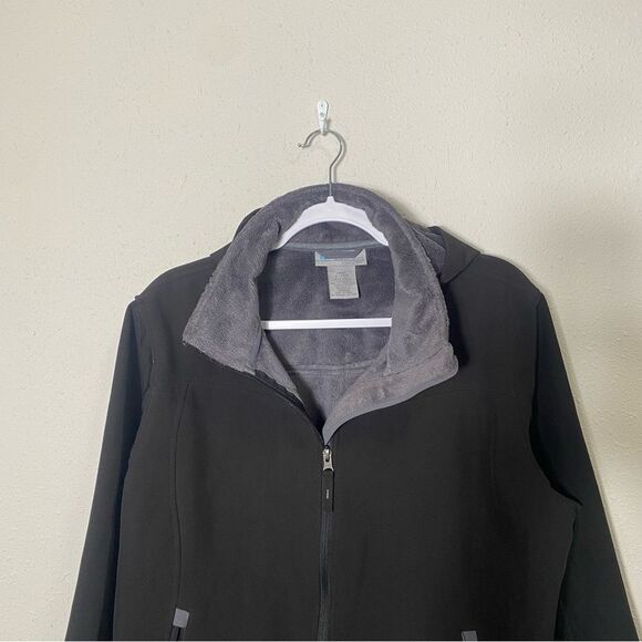 Free Country Soft Shell Fleece Lined Hooded Jacket In Black Women's Size XL - Picture 15 of 16